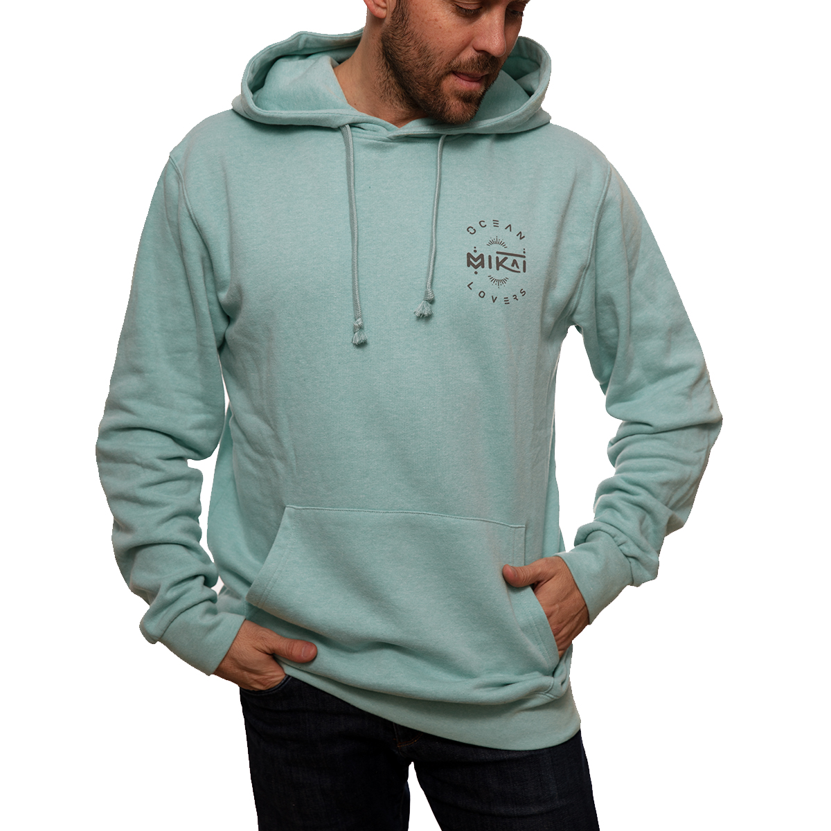 SUDADERA AZUL CHICO DELANTE