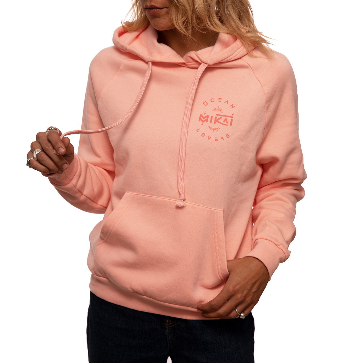 sudadera rosa chica delante 1